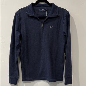 Vineyard Vines Men's Dark Blue Zip-Up Sweater